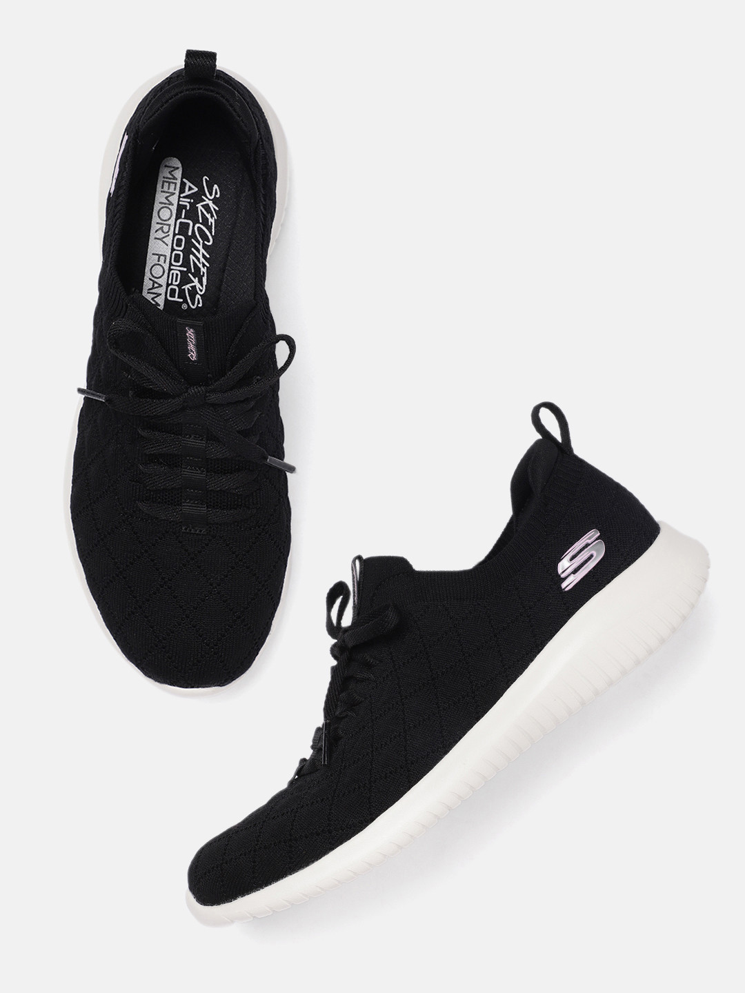 skechers flyknit casual sneakers