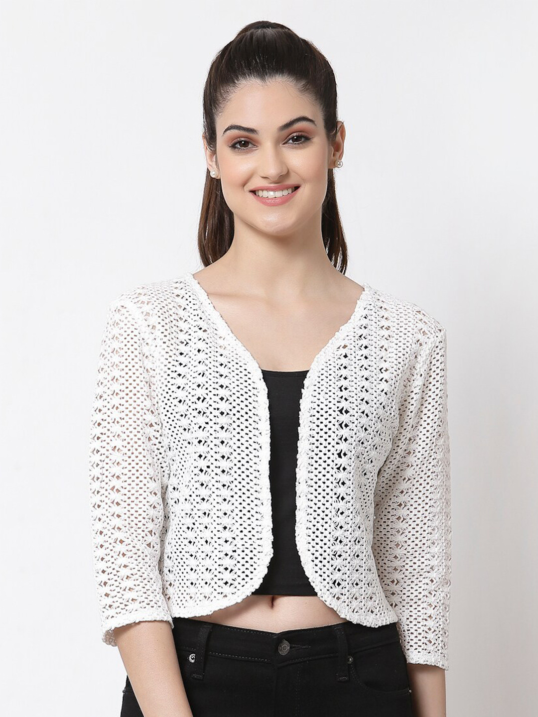 Buy Style Quotient Women White Shrug Shrug for Women 17023798 Myntra