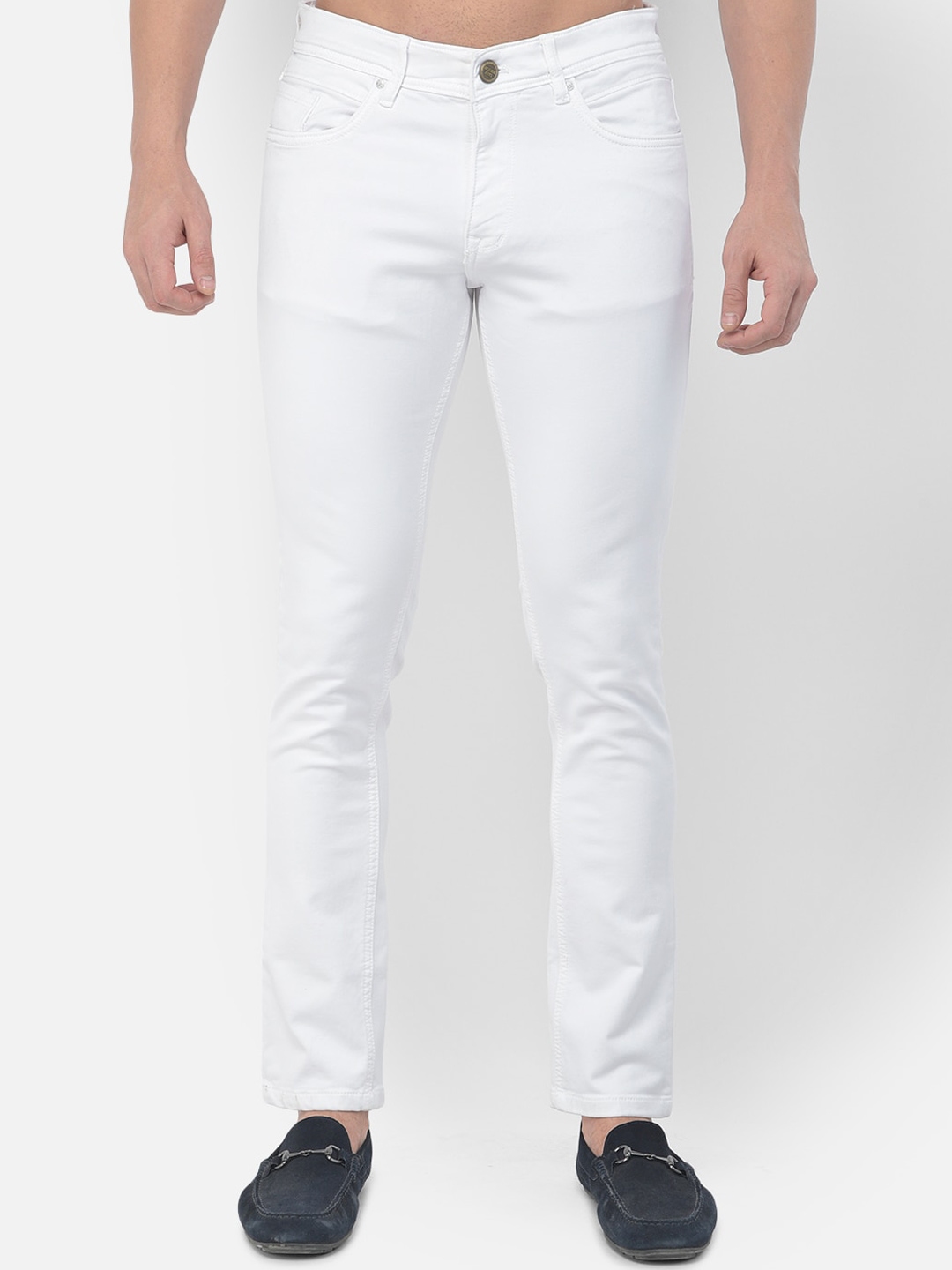 Buy Richlook Men White Slim Fit Stretchable Jeans - Jeans for Men ...