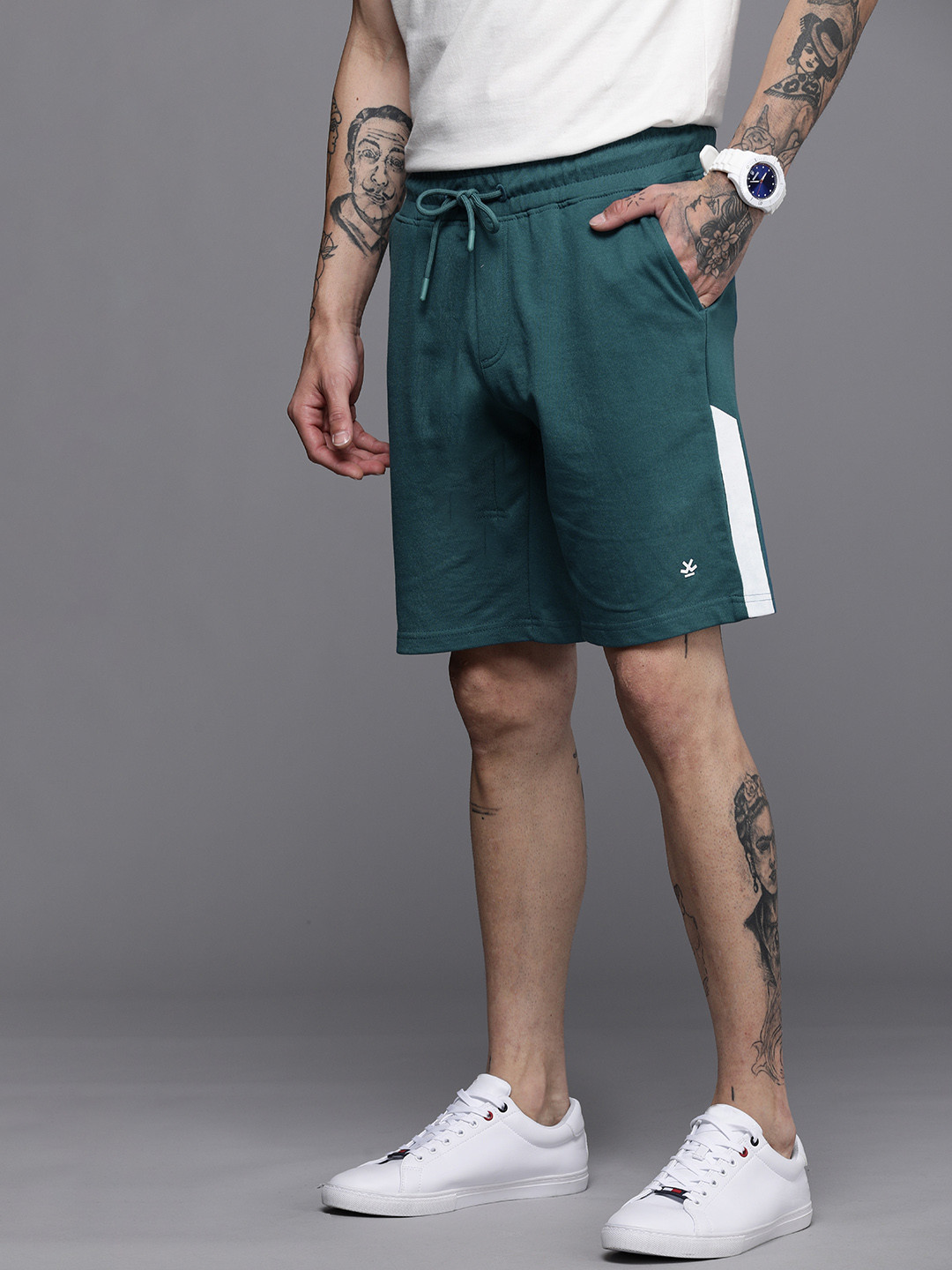 Buy WROGN Men Teal Shorts Shorts for Men 17024674 Myntra