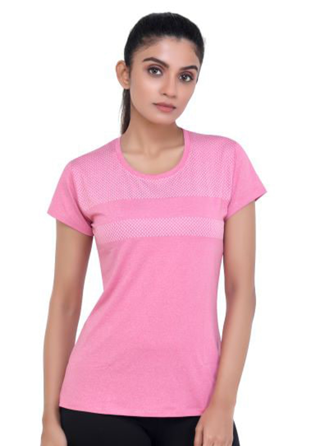 Buy LAASA SPORTS Women Pink Training Or Gym T Shirt Tshirts for Women