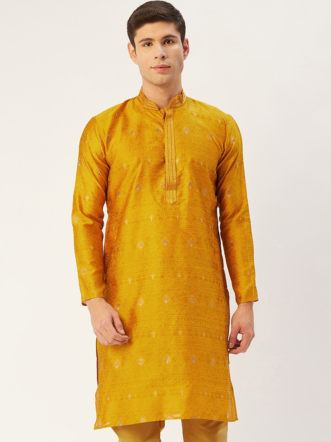 Buy Jompers Men Mustard Yellow Kurta Kurtas for Men 17027034 Myntra