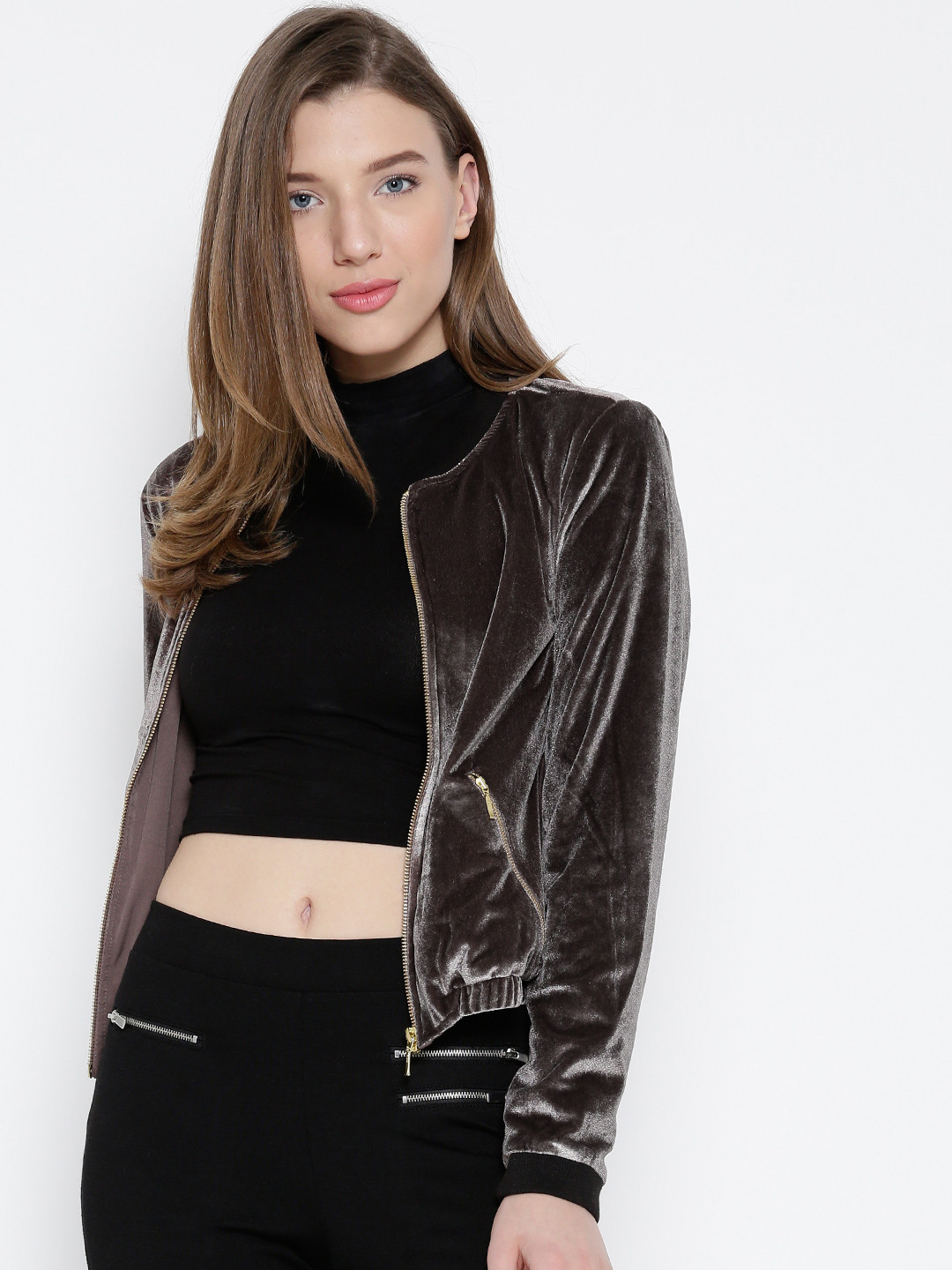 Buy Vero Moda Taupe Velvet Finish Collarless Jacket Jackets for Women 1702974 Myntra Buy Vero Moda Taupe Velvet Finish Collarless Jacket Jackets for Women 1702974 Myntra