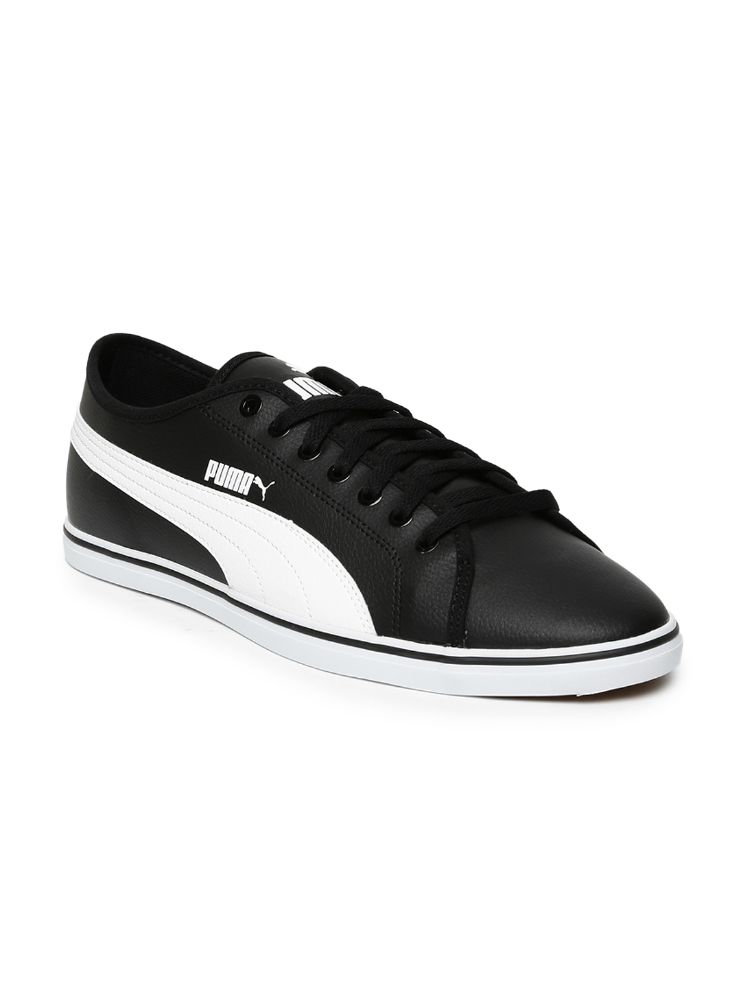 Buy PUMA Men Black Solid Regular Sneakers - Casual Shoes for Men ...