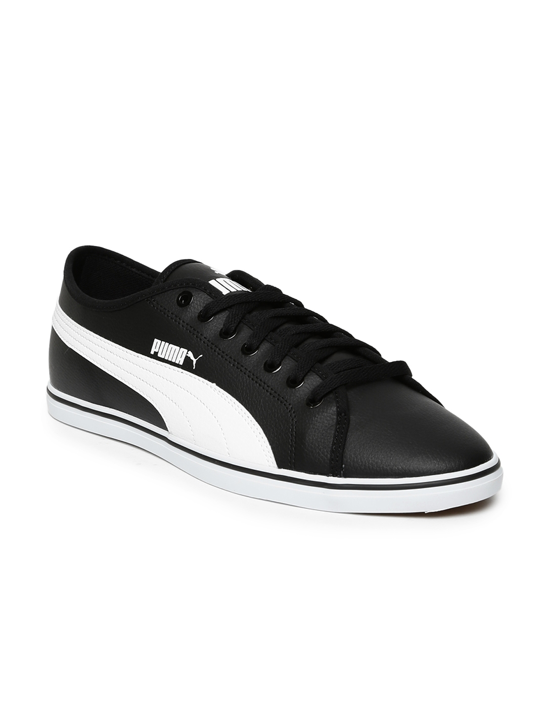 Buy Puma Men Black Solid Regular Sneakers Casual Shoes For Men 1703048 Myntra 