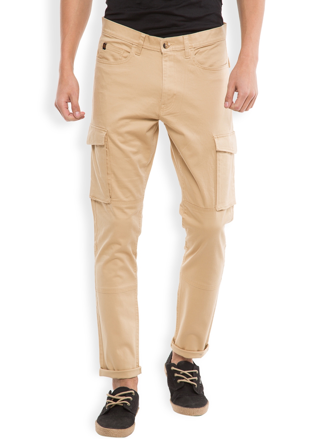 beige cargos men's