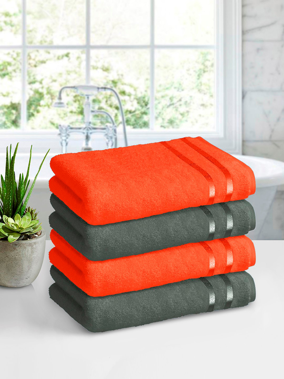 Buy Storyhome Set Of 4 450GSM Bath Towels Bath Towels for Unisex