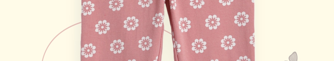 Buy U.S. Polo Assn. Kids Girls Pink Floral Printed Leggings - Leggings ...