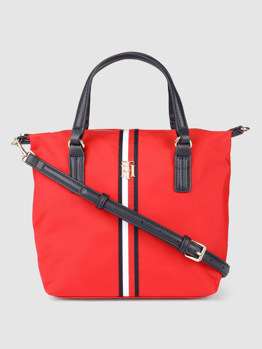 Buy Tommy Hilfiger Red Structured Handheld Bag Handbags for Women