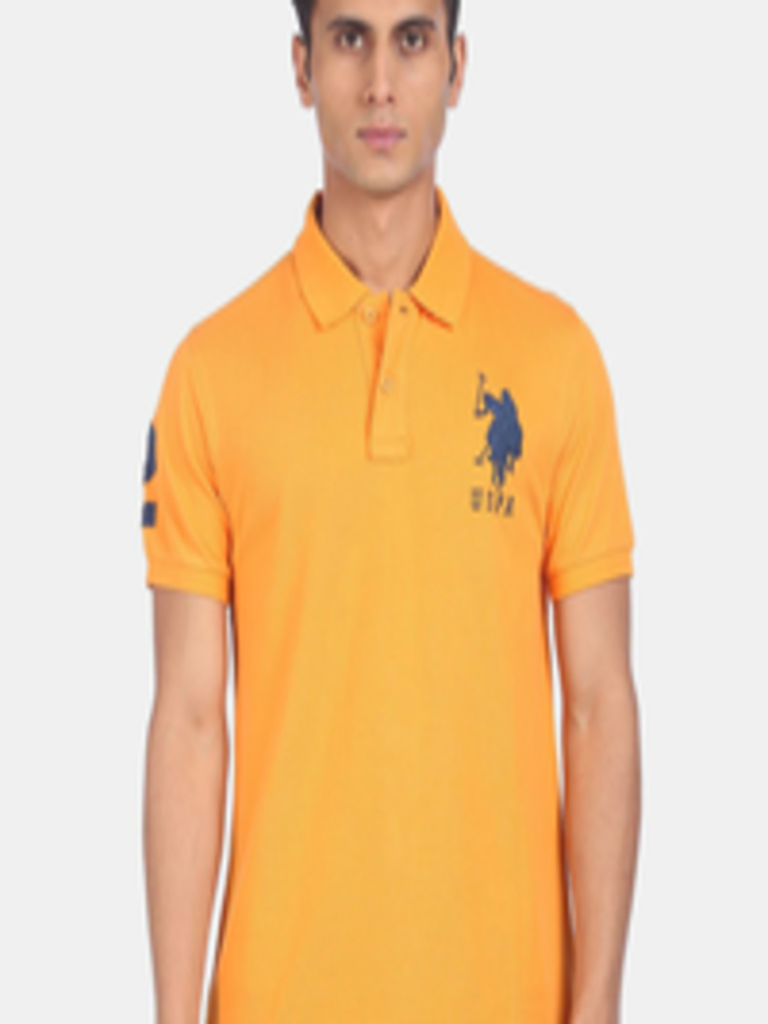 Buy U S Polo Assn Men Orange Polo T Shirt - Tshirts for Men 17043626 ...