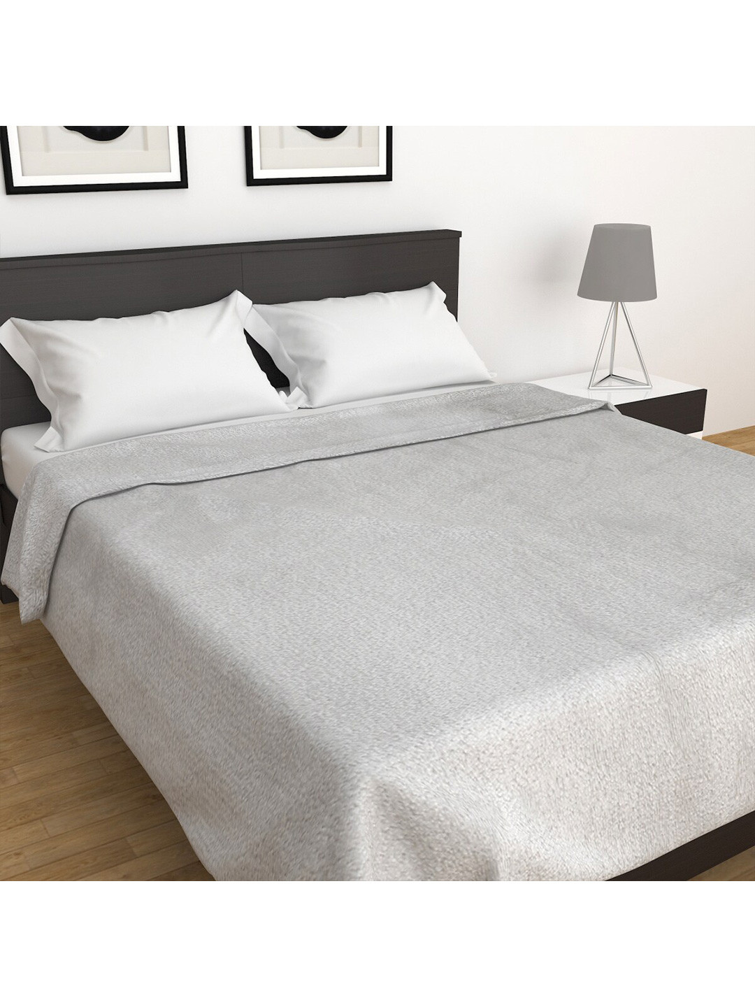 Buy Home Centre Grey Mild Winter 210 GSM Single Bed Blanket Blankets