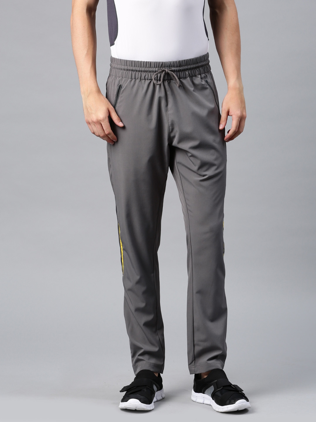 hrx grey track pants