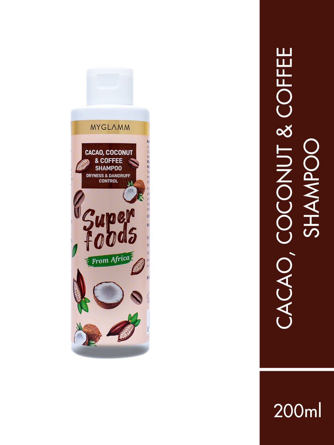 Buy MyGlamm Superfoods Cacao Coconut & Coffee Shampoo 200 Ml Shampoo