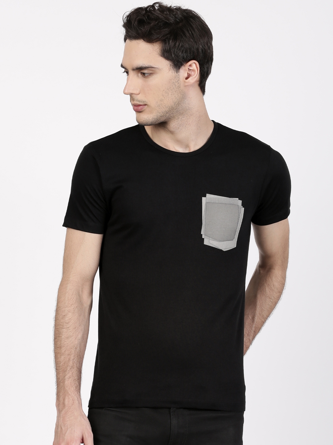 black shirt for men myntra
