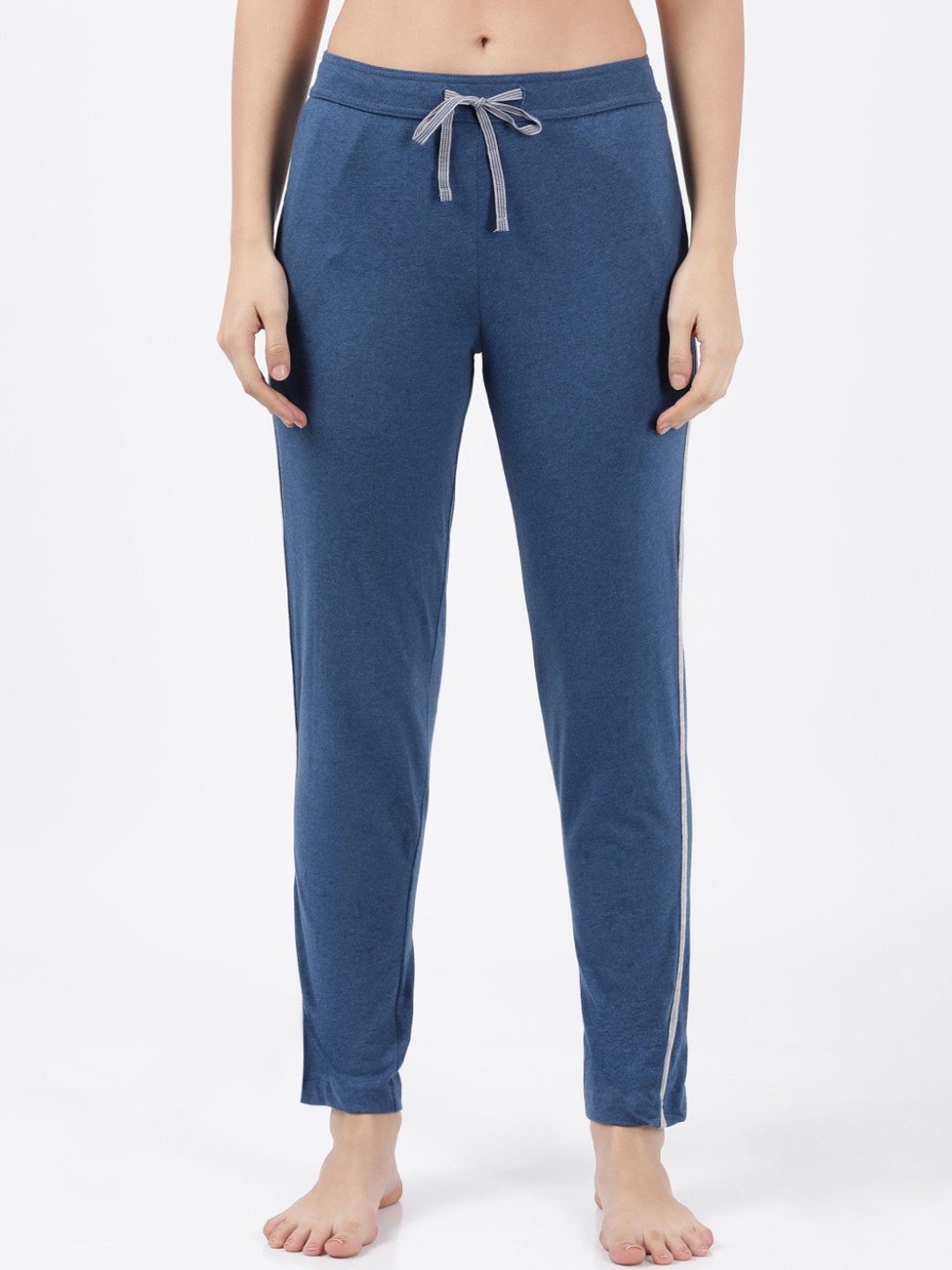 Buy Jockey Women Blue Solid Relaxed Fit Lounge Pants Lounge Pants for