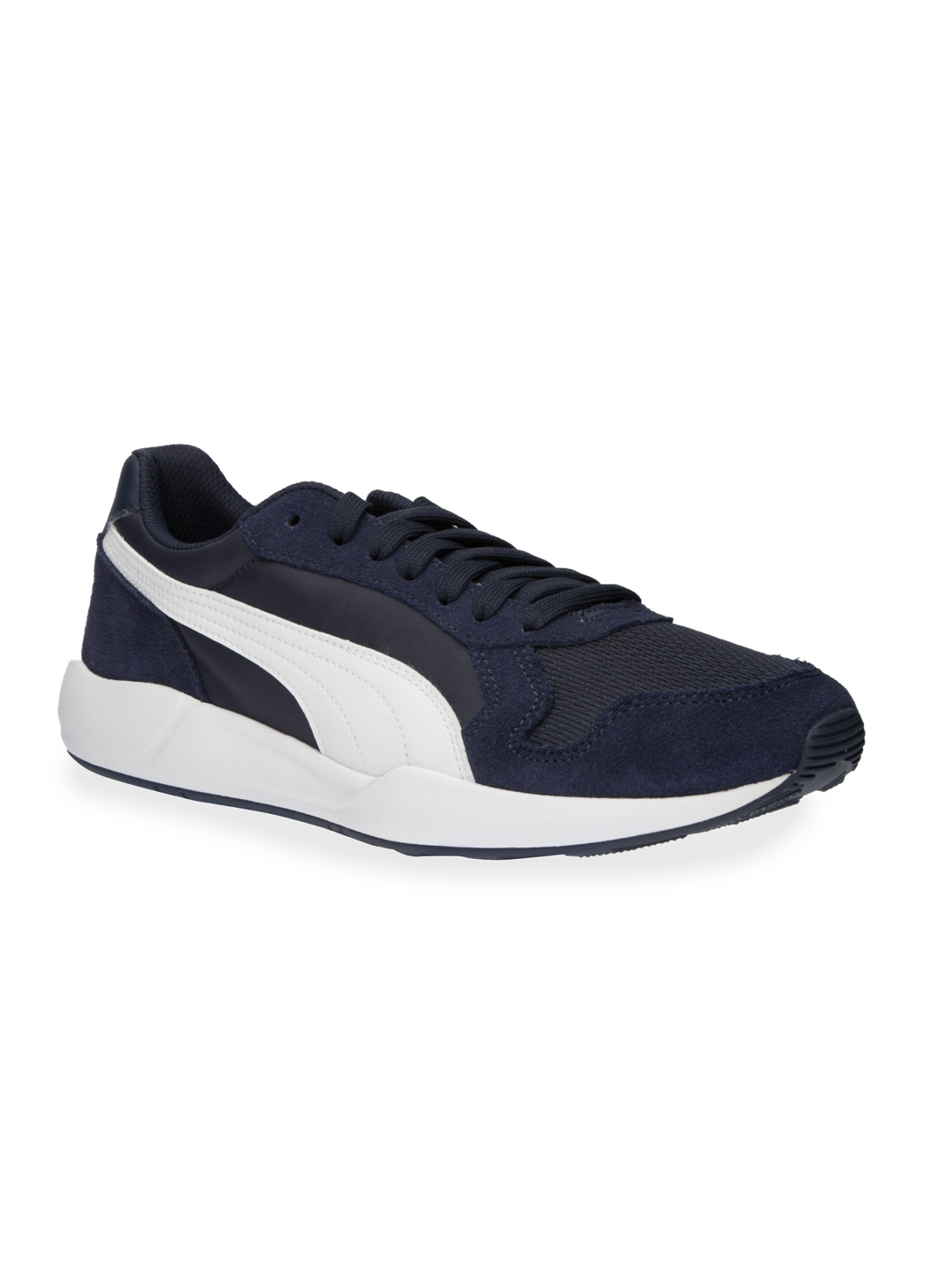 Buy Puma Men Navy Blue & White Sneakers - Casual Shoes for Men 1705602 ...