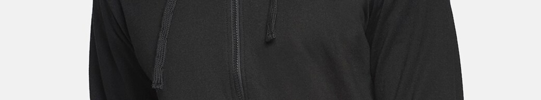Buy People Men Black Solid Hooded Sweatshirt - Sweatshirts for Men ...