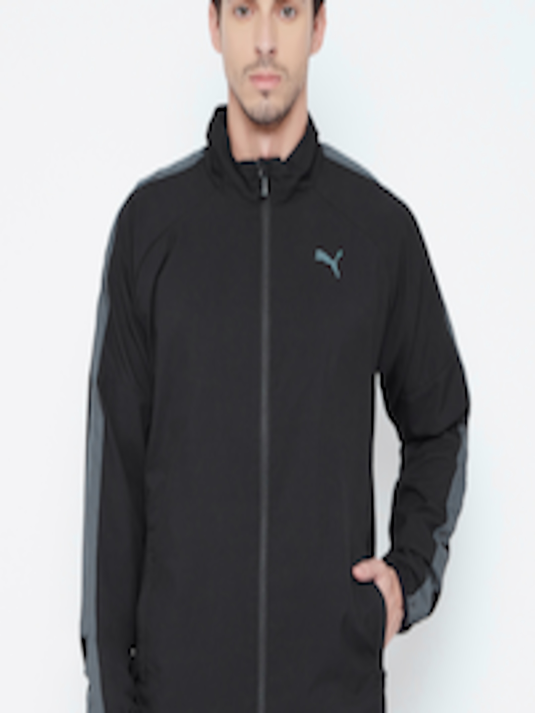 Buy PUMA Men Black Solid DryCELL Jacket - Jackets for Men 1706109 | Myntra