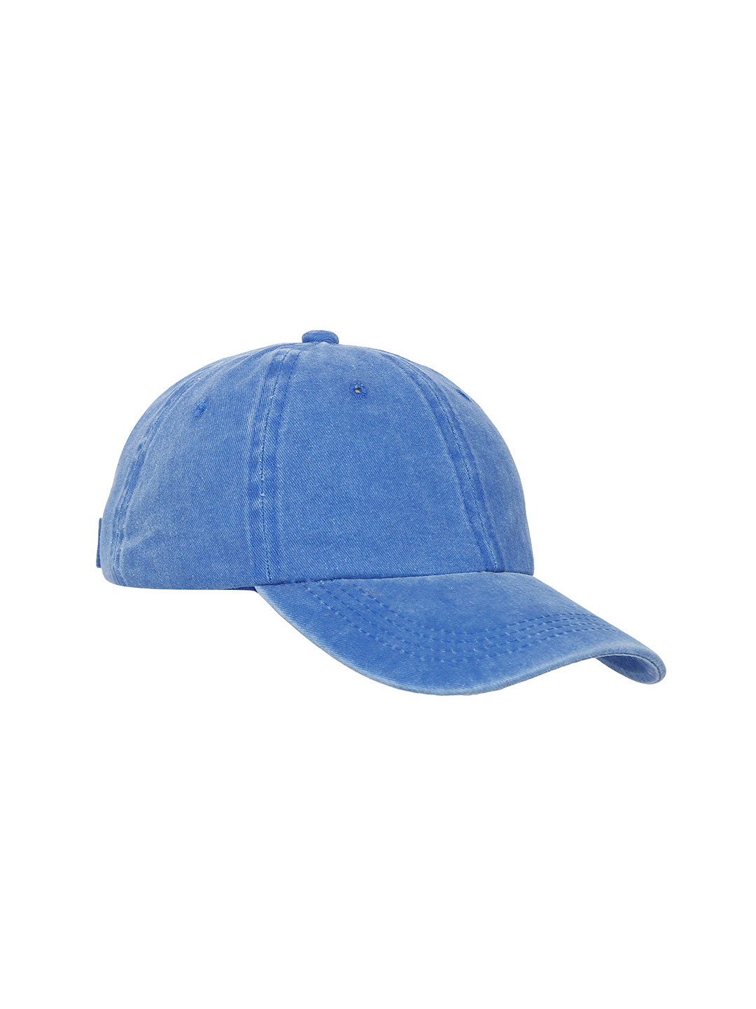 Buy FabSeasons Women Blue Baseball Cap For High Bun With Pony Hole
