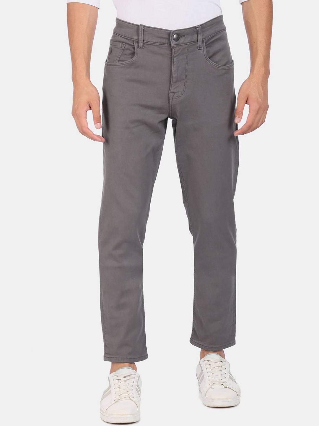 Buy U.S. Polo Assn. Denim Co. Men Grey Regular Fit Jeans - Jeans for ...