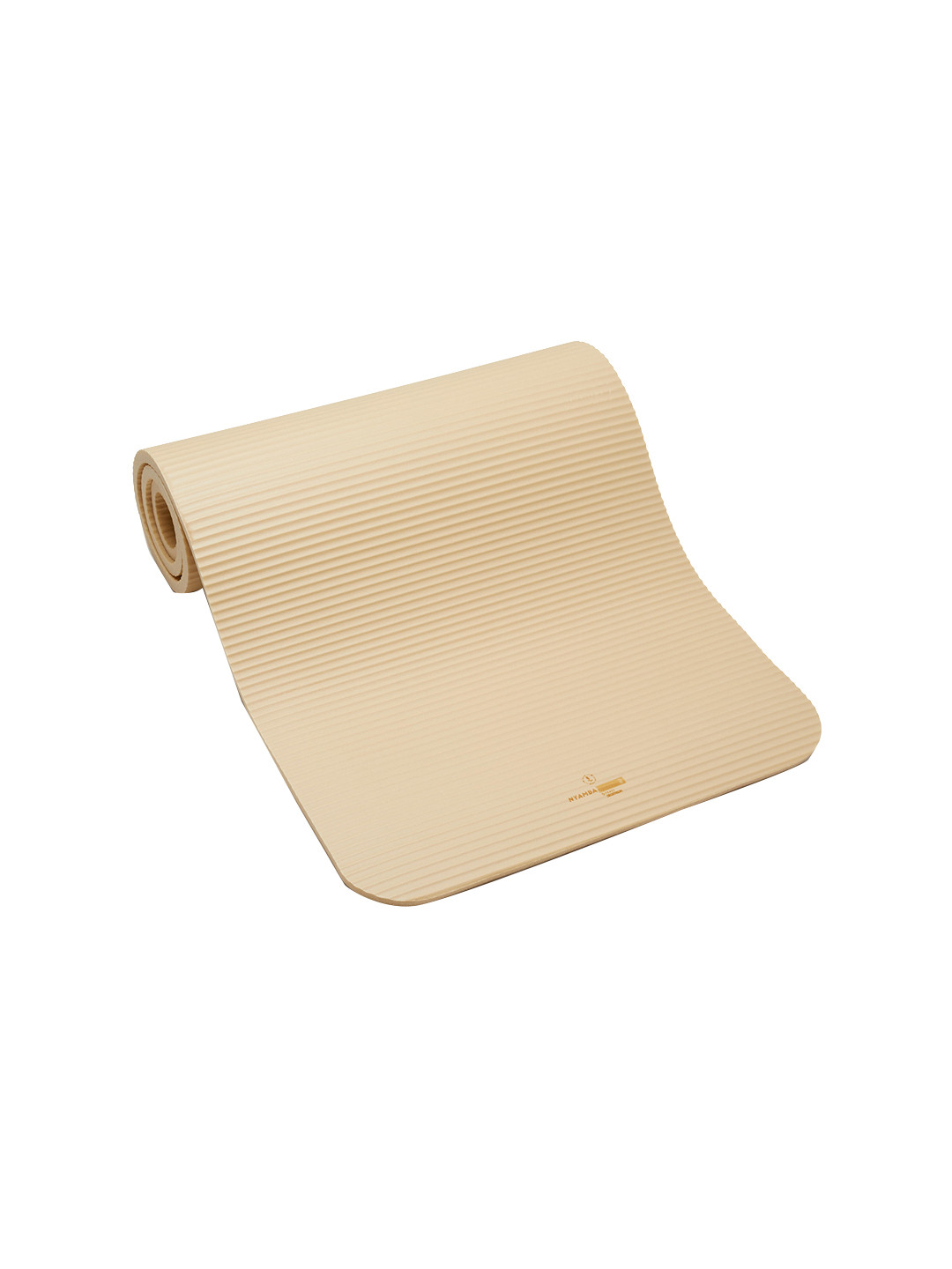 Buy NYAMBA By Decathlon Beige Solid Yoga Mat Yoga Mats for Unisex