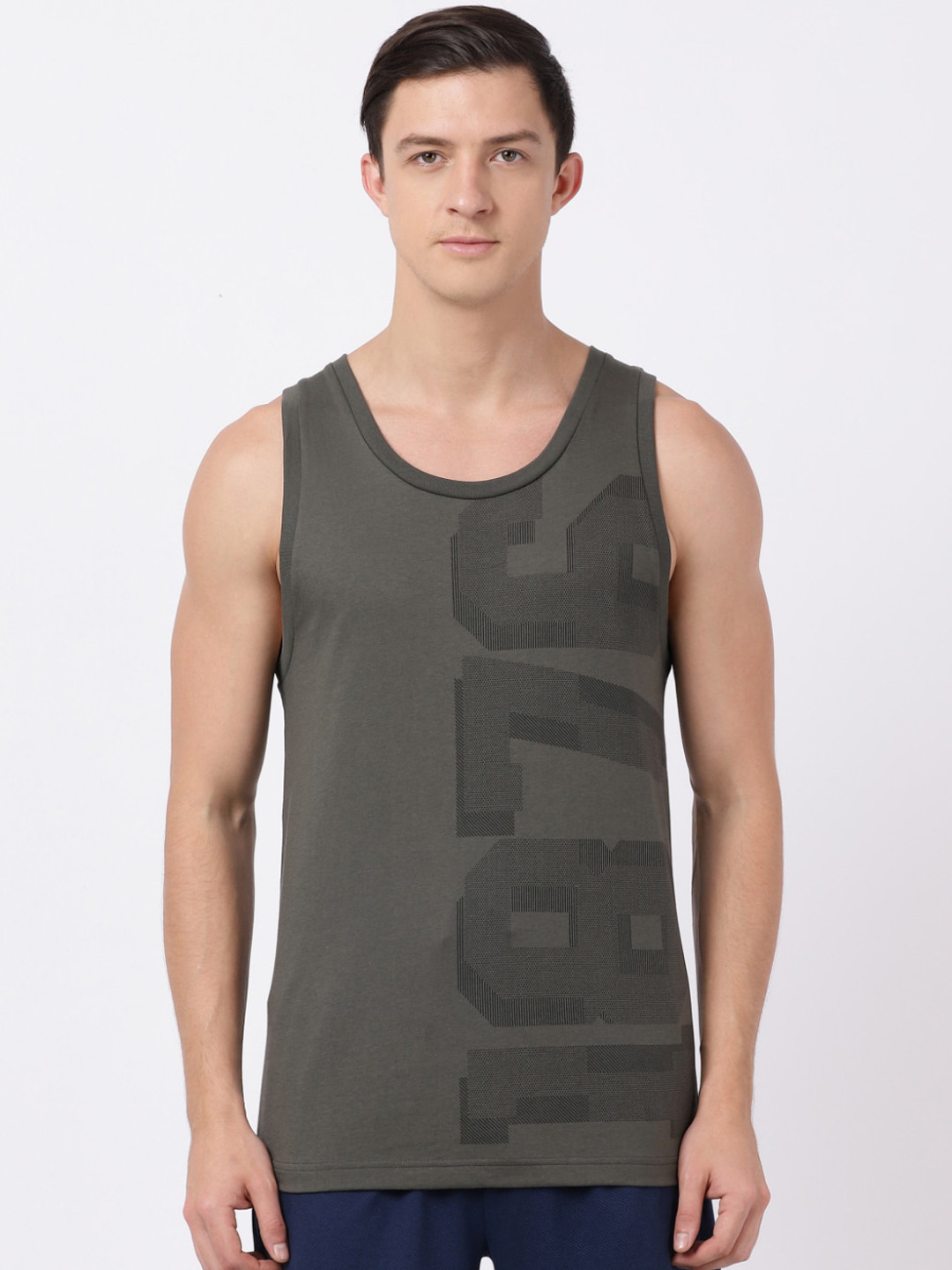 Buy Jockey Men Green Printed Inner Vest Innerwear Vests for Men