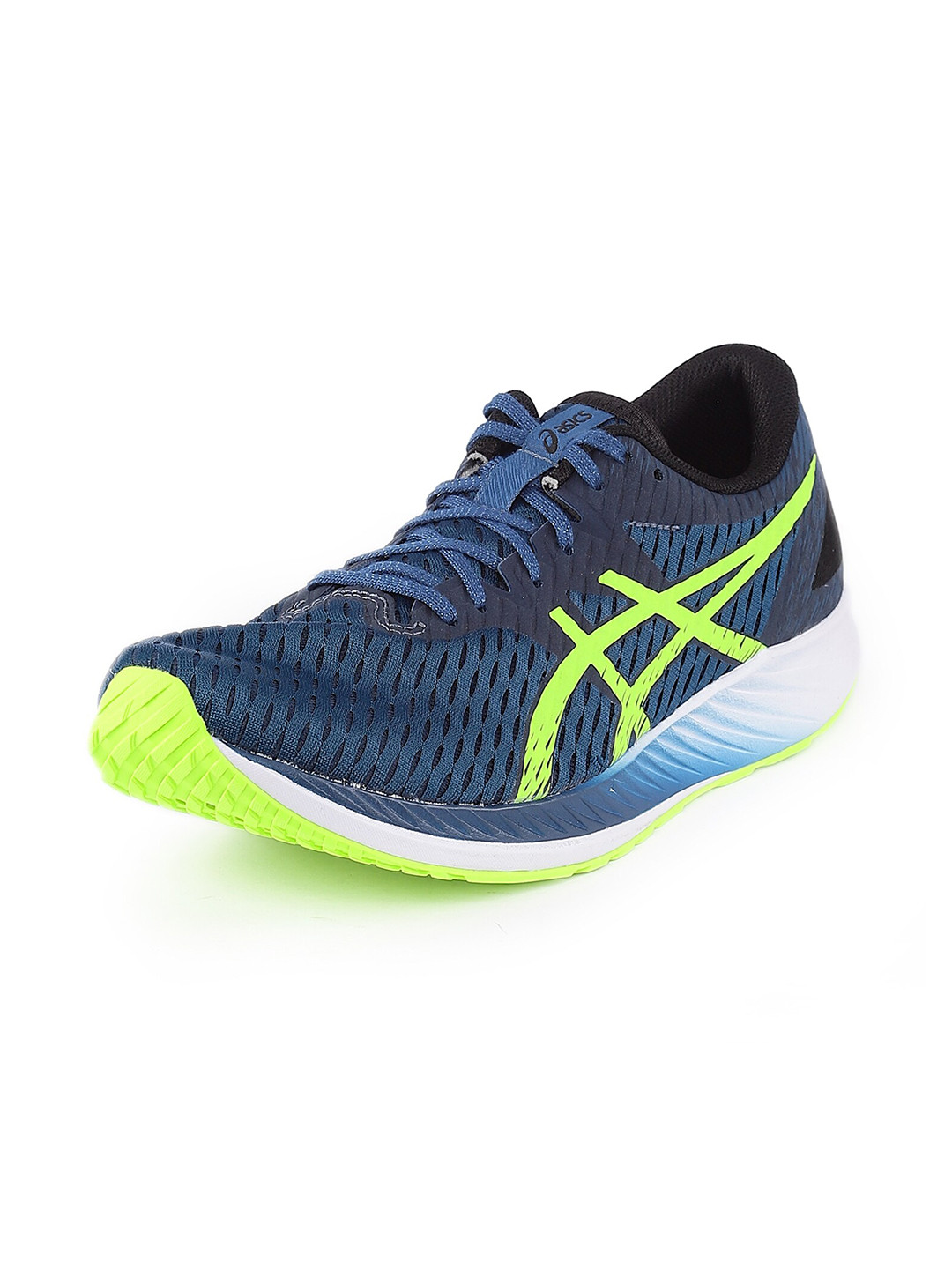 Buy ASICS Men Blue & Fluorescent Green Hyper Speed Running Shoes Sports Shoes for Men 17083866