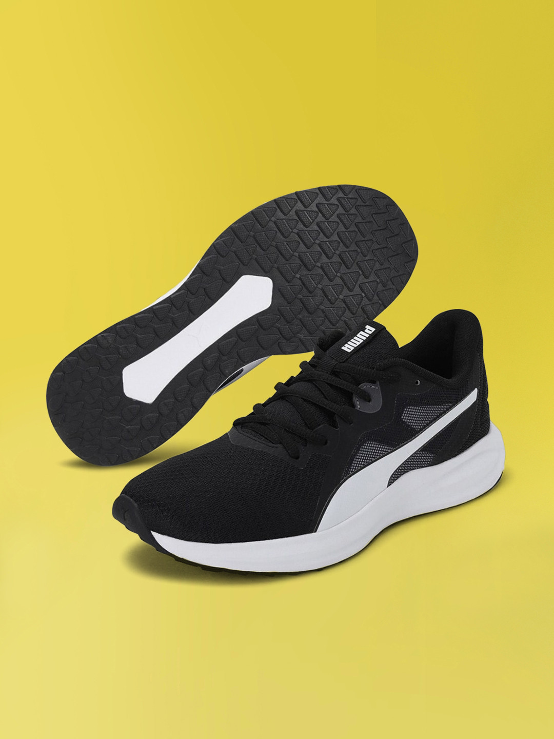 Buy Puma Men Black & White Twitch Runner Running Shoes Sports Shoes