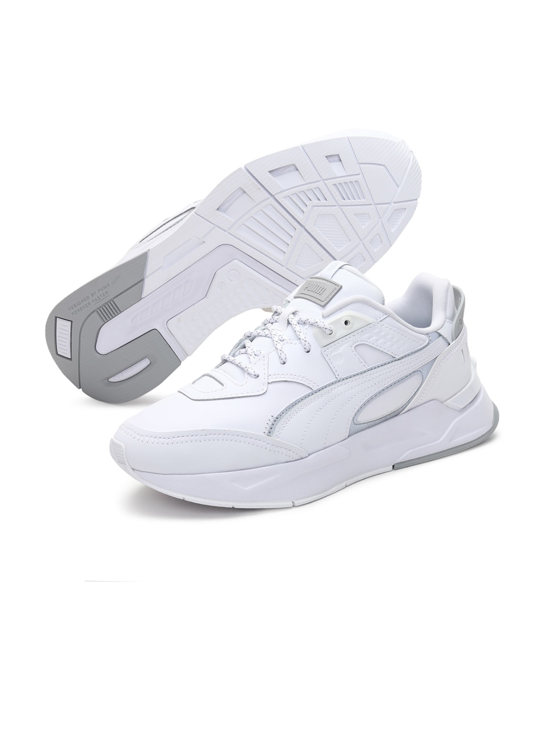 Buy Puma Unisex White Leather Sneakers - Casual Shoes for Unisex ...