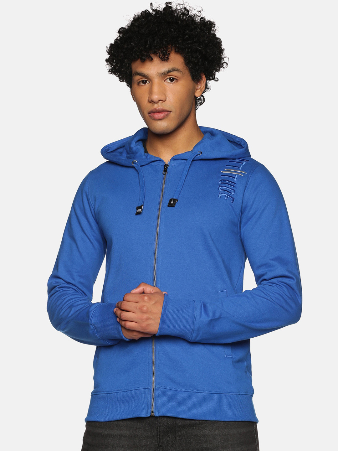 Buy ATTIITUDE Men Blue Windcheater Sporty Jacket Jackets for Men