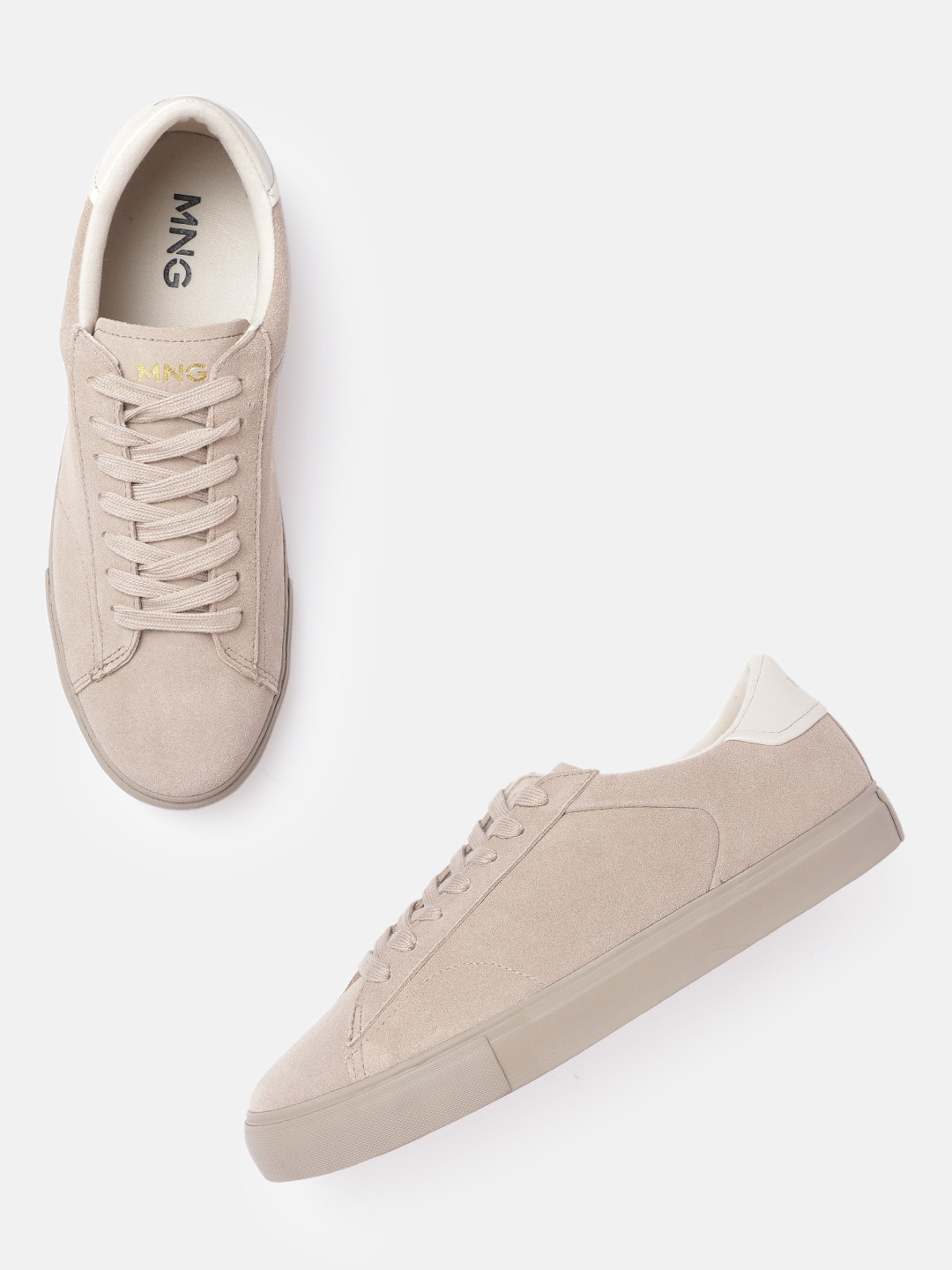 Buy MANGO MAN Men Beige Solid Sneakers Casual Shoes for Men 17099306