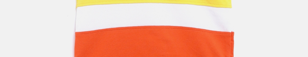 Buy U.S. Polo Assn. Kids Boys Yellow Colourblocked Polo T Shirt ...