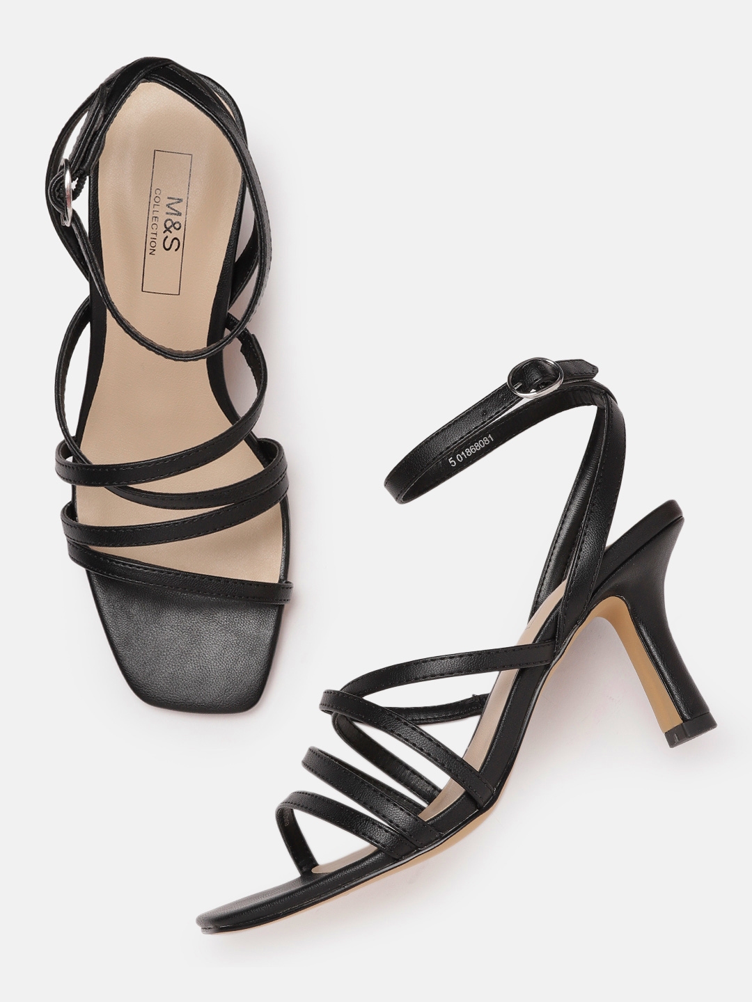 Buy Marks & Spencer Black Kitten Sandals - Heels for Women 17122294 ...