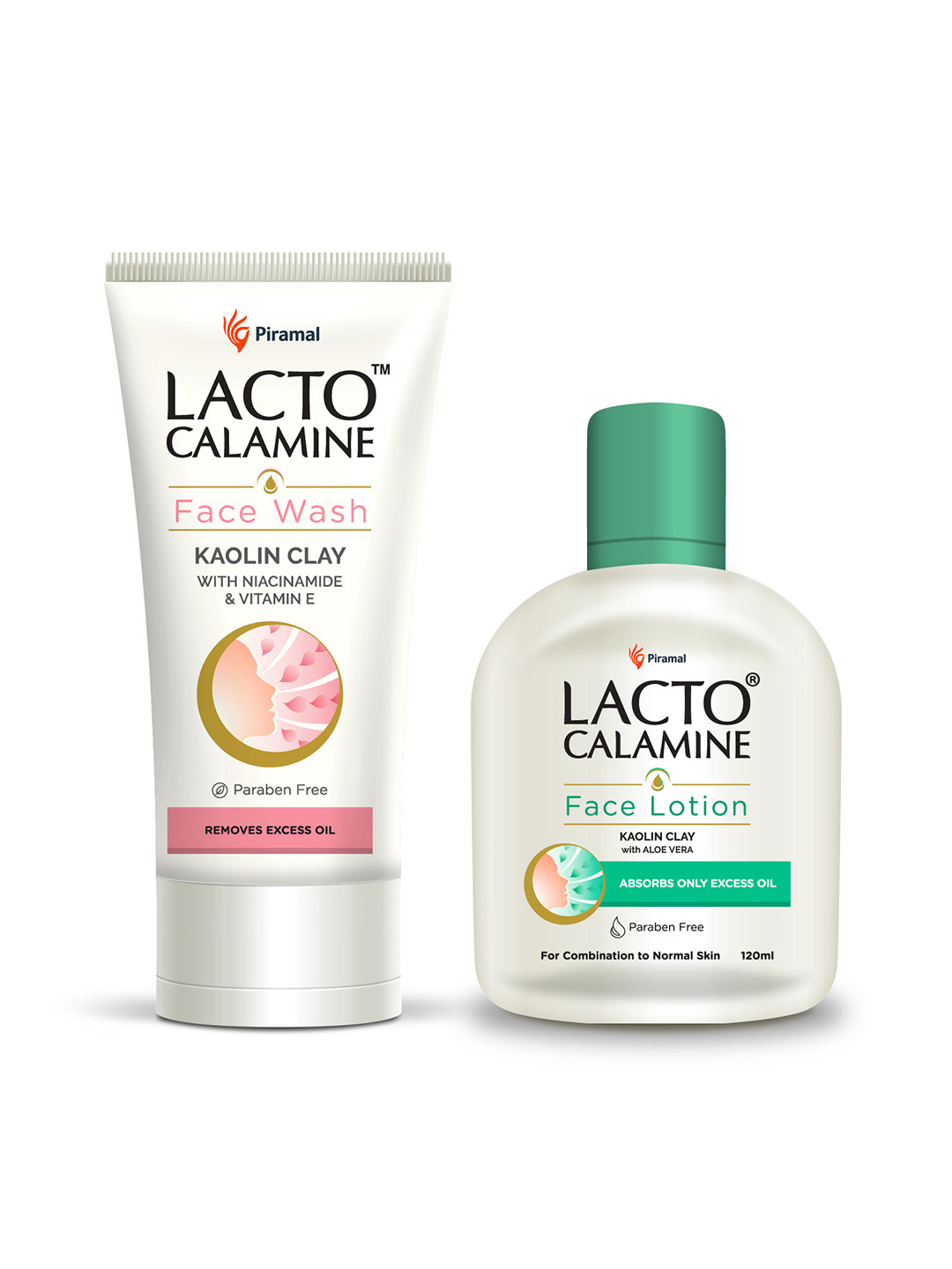 Buy Lacto Calamine Kaolin Clay Face Wash 100 Ml & Face Lotion 120 Ml