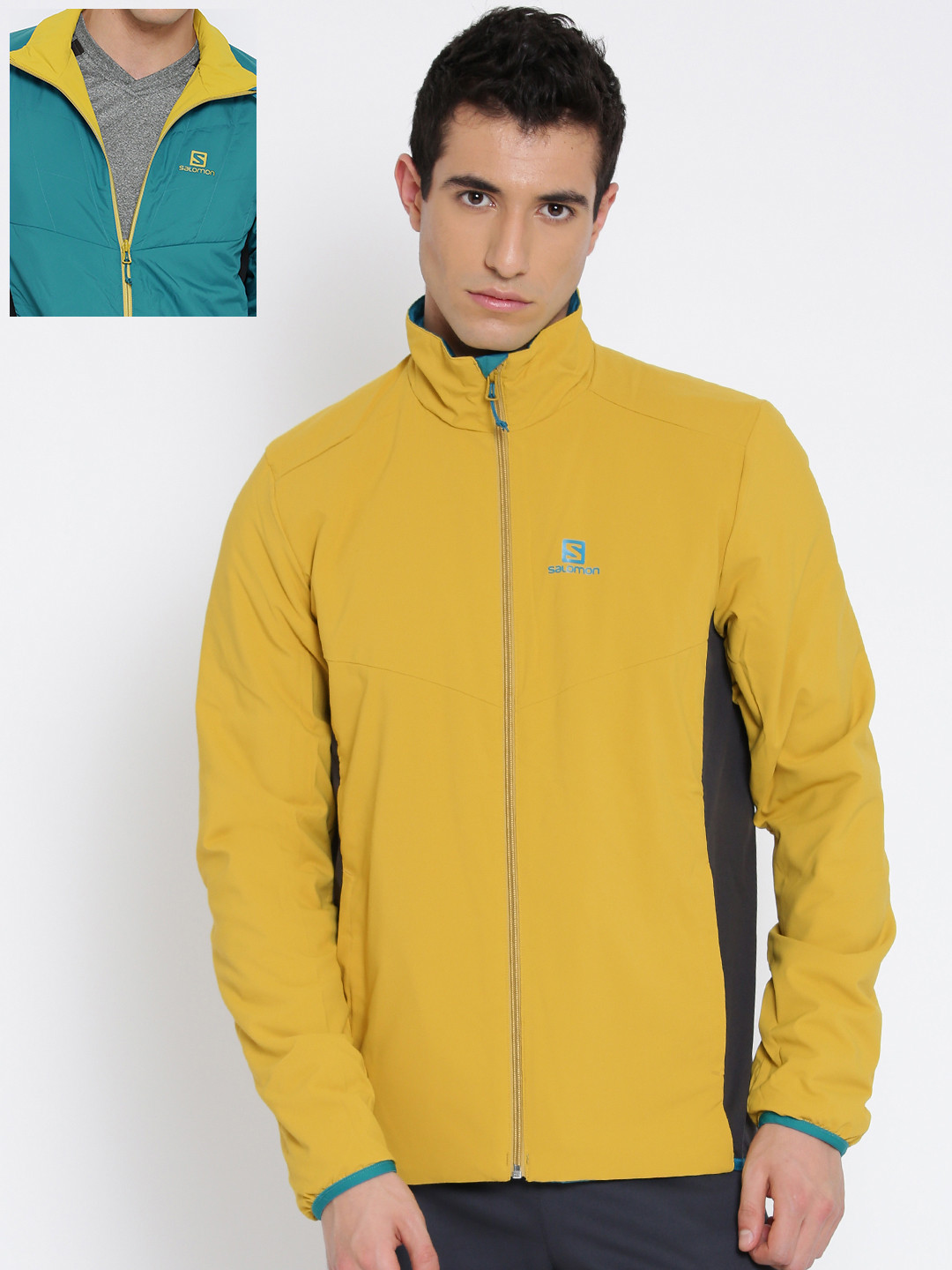 Buy Salomon Mustard Yellow & Teal Green DRIFTER Padded Reversible