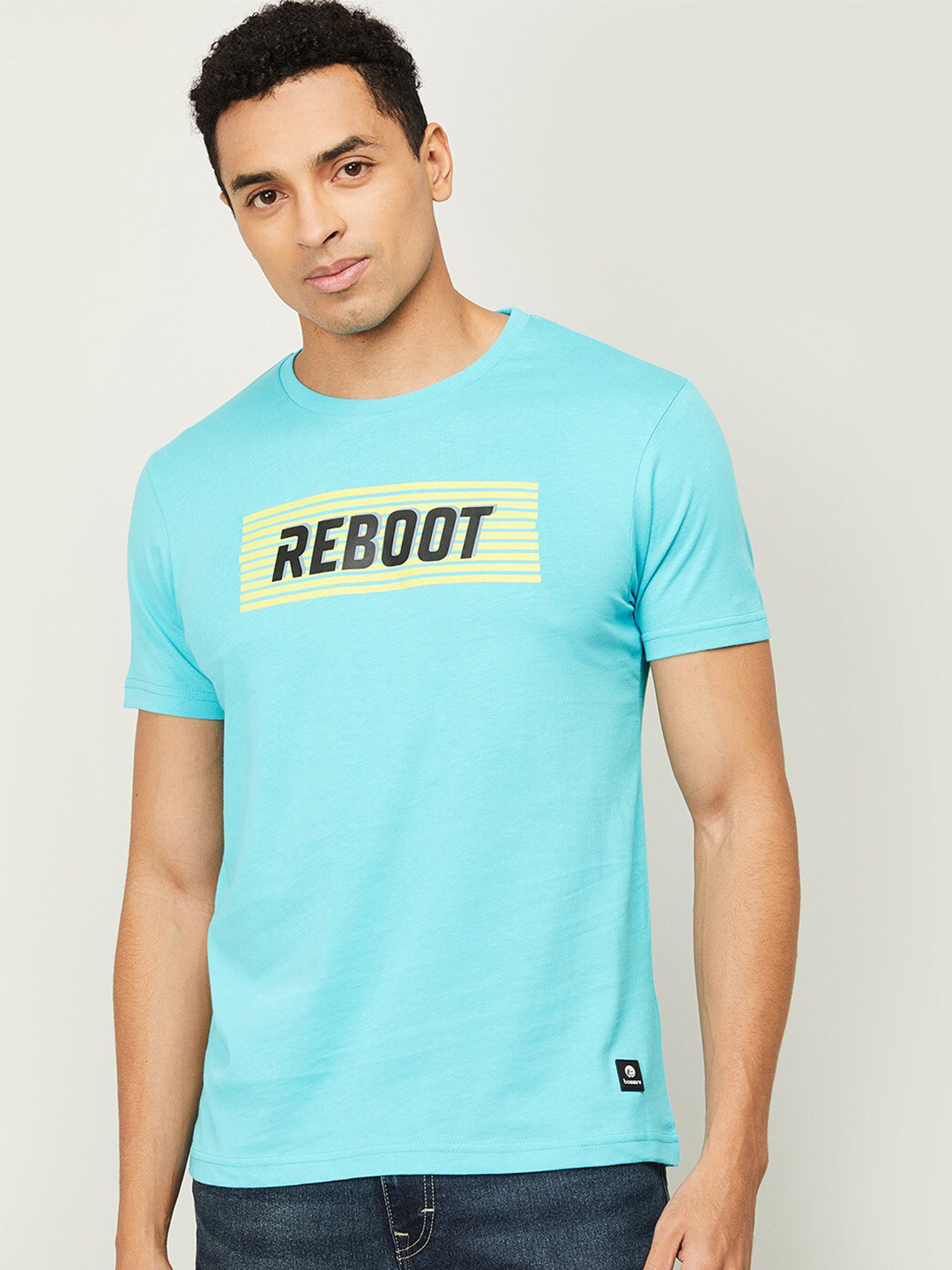 Buy Bossini Men Blue Applique T Shirt Tshirts for Men 17132922 Myntra