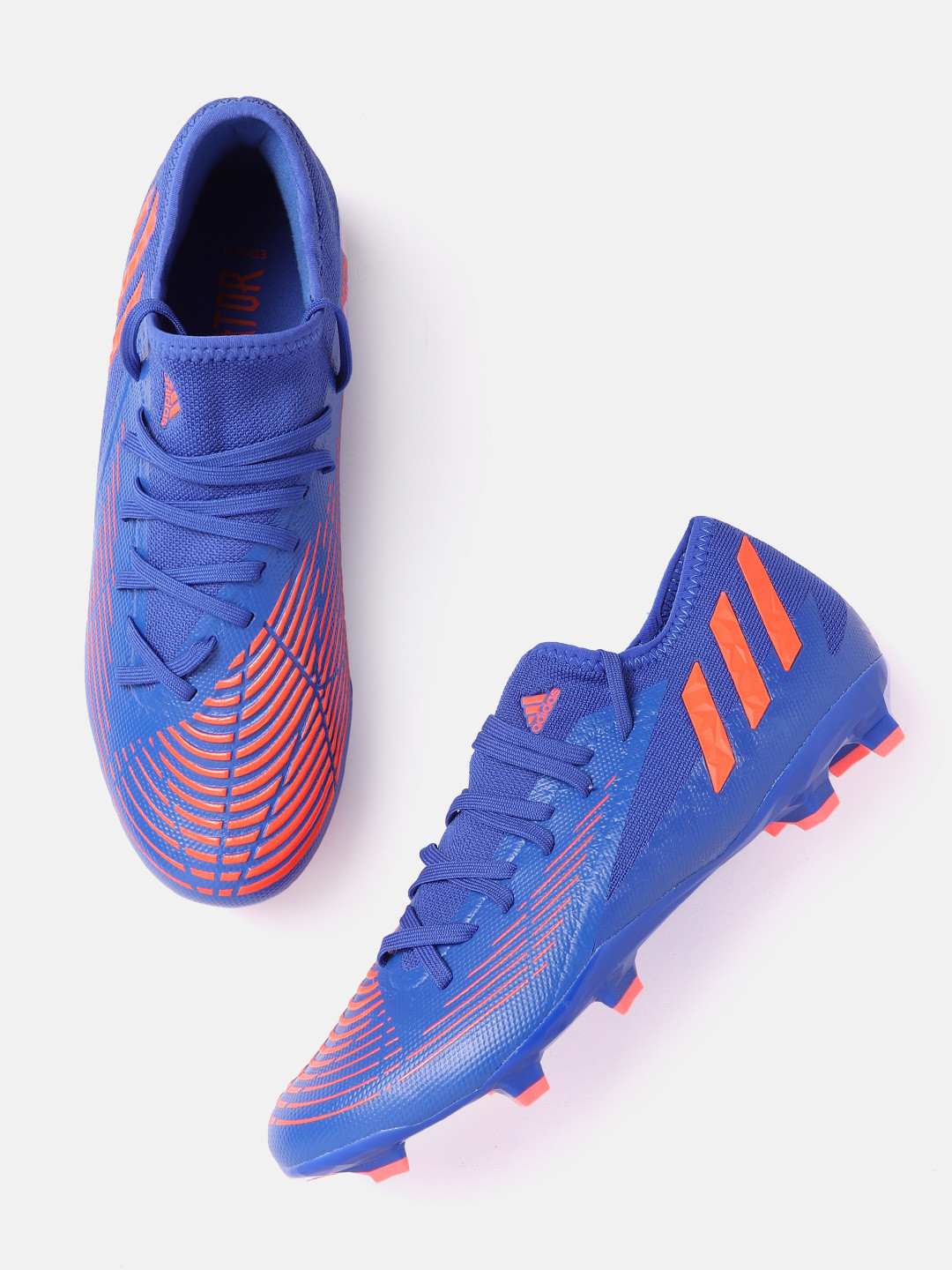 Buy ADIDAS Unisex Blue & Orange Striped Predator Edge.3 FG Sustainable