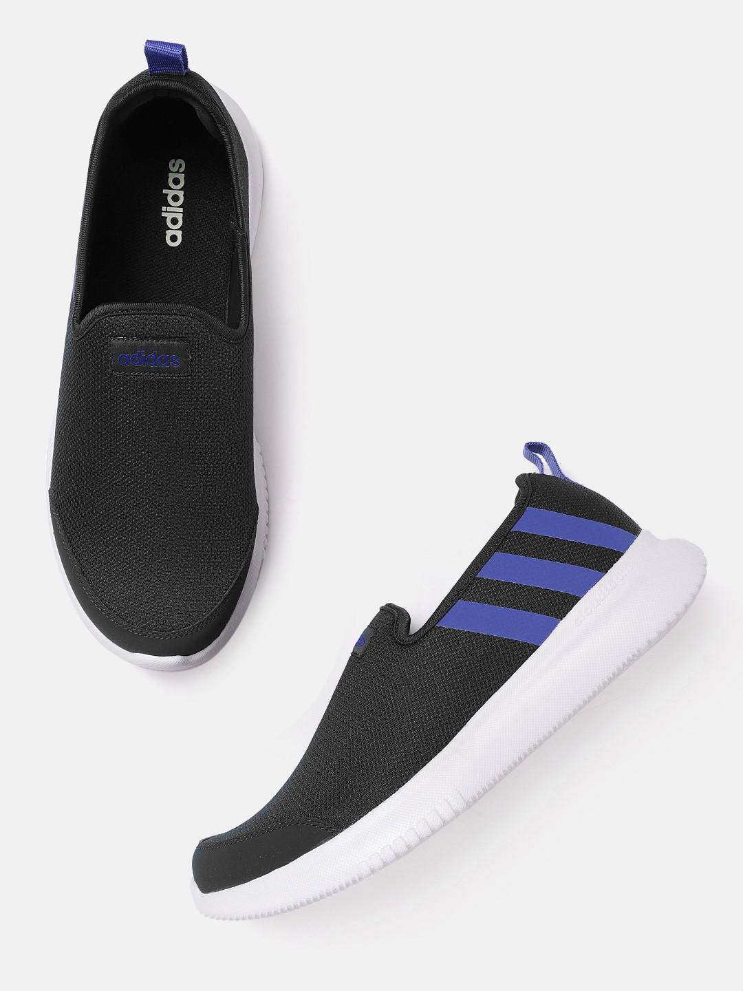 Buy ADIDAS Men Charcoal Grey & Blue Woven Design Alliver Walking Shoes