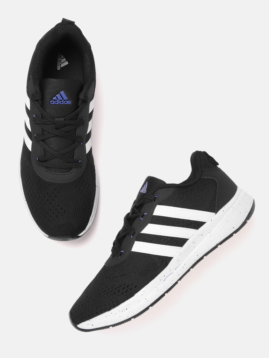 mens black and white adidas trainers