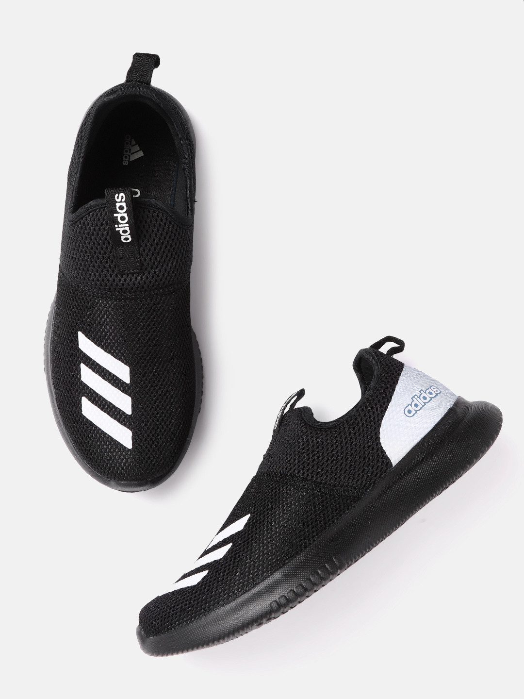 Buy ADIDAS Men Black & White Woven Design Ortholite Caleron Walking