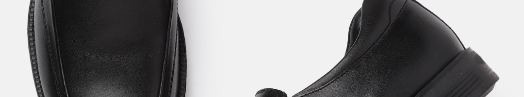 Buy Woodland Men Black Solid Formal Leather Slip Ons - Formal Shoes for ...