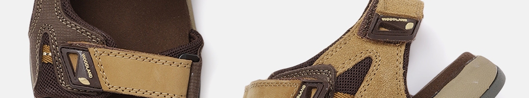 Buy Woodland Men Brown Colourblocked Sports Sandals - Sports Sandals ...