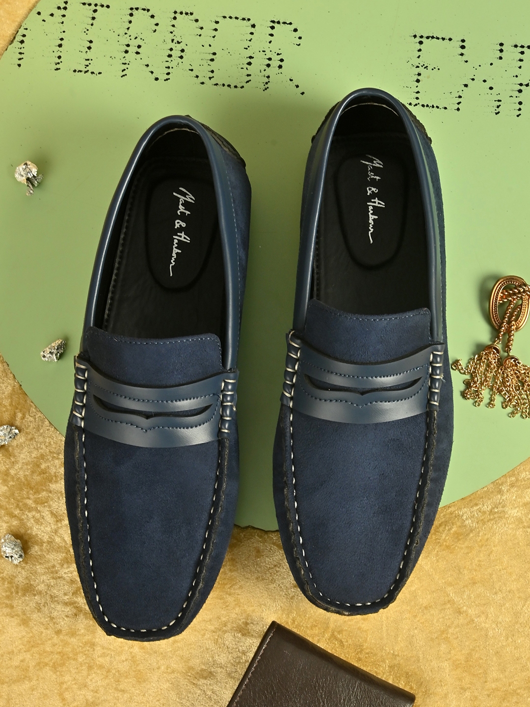 Buy Mast & Harbour Men Blue Driving Shoes - Casual Shoes for Men ...