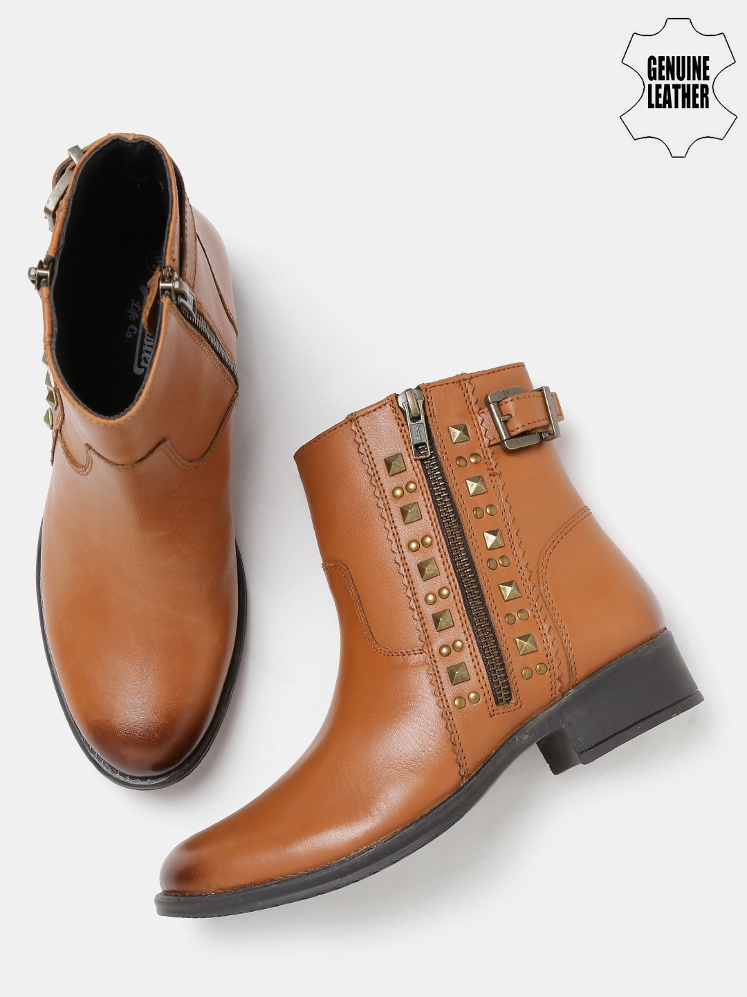 tan flat boots womens