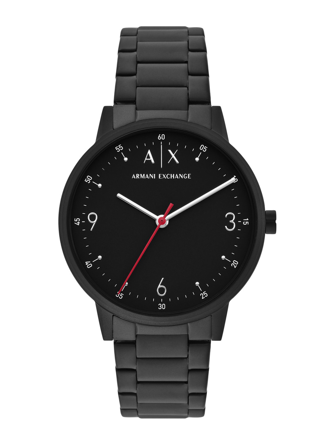 Buy Armani Exchange Men Black Dial & Stainless Steel Straps Analogue