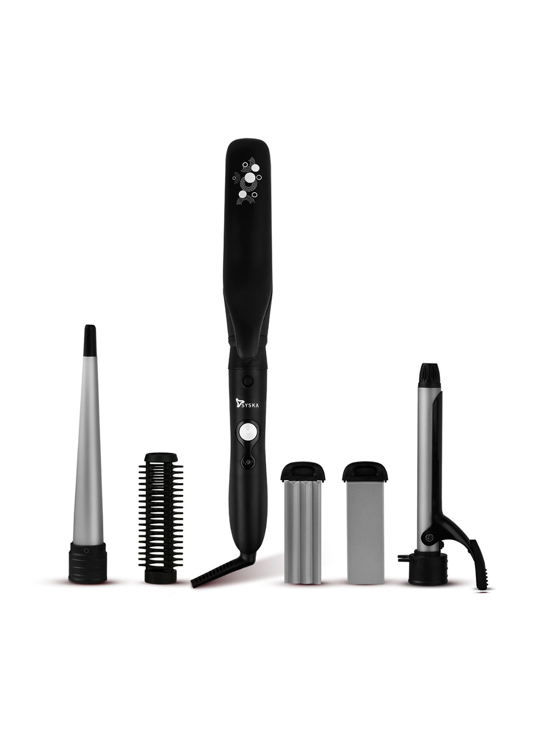 Buy SYSKA HS5000K 5 In 1 Multi Styling Kit Black & Silver Toned Multi