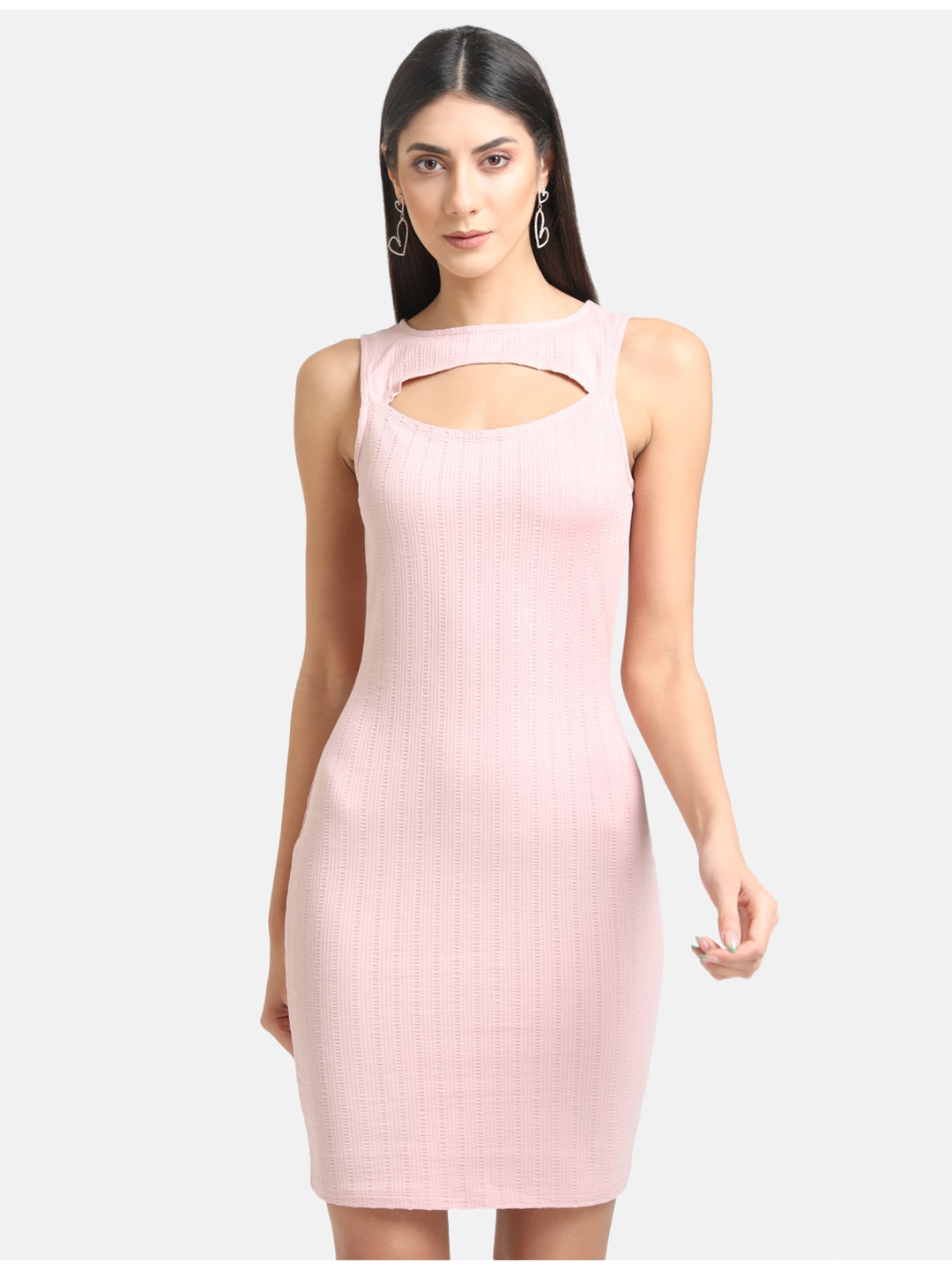 Buy Kazo Women Pink Bodycon Cut Out Dress Dresses for Women 17162258