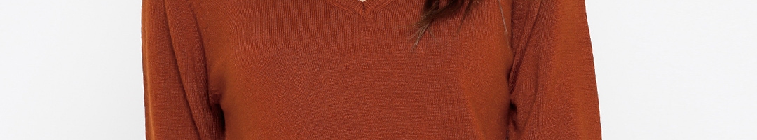 Buy Madame Rust Orange Sweater - Sweaters for Women 1716774 | Myntra