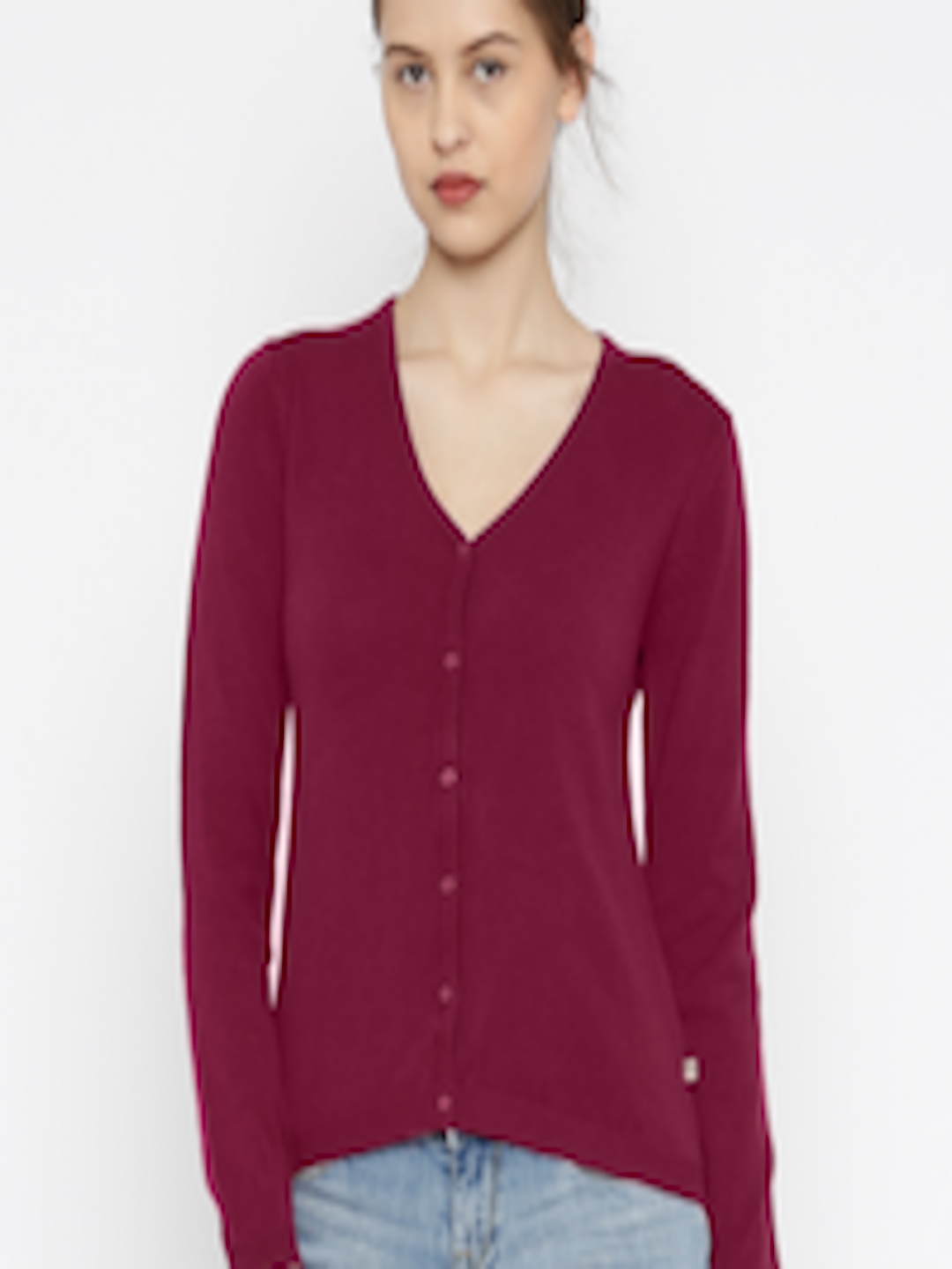 Buy Madame Magenta Cardigan - Sweaters for Women 1716805 | Myntra