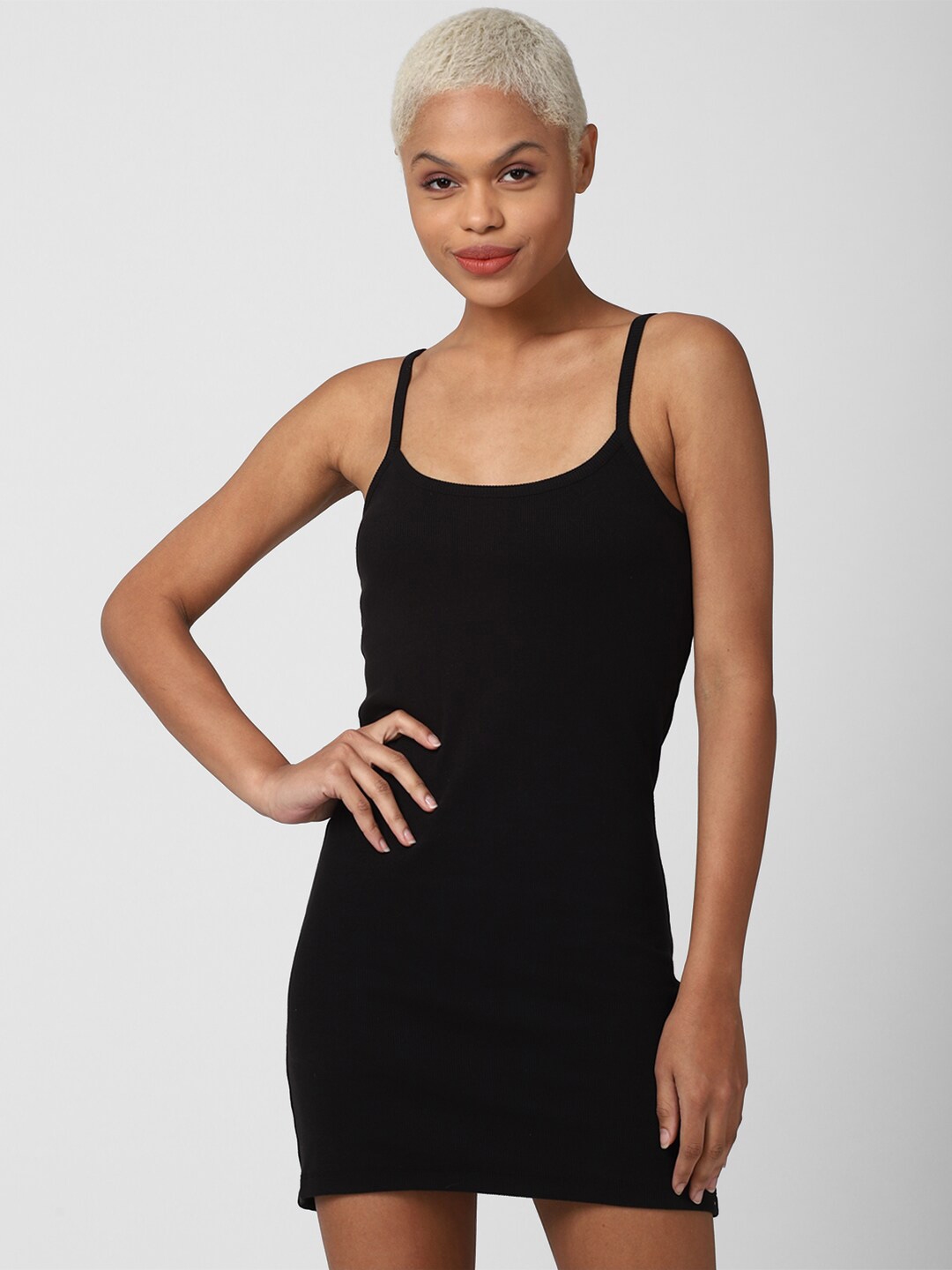 Buy FOREVER 21 Black Bodycon Mini Dress - Dresses for Women 17169236 ...